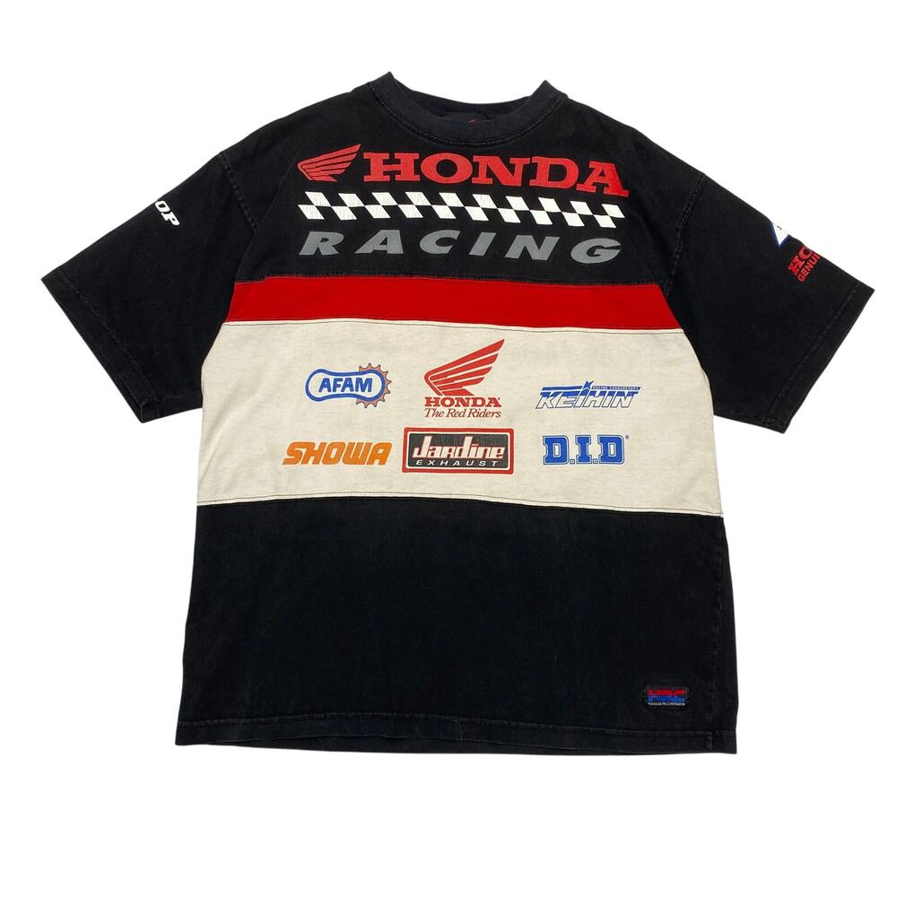 Vintage 90s Honda Racing AOP Short Sleeve T Shirt Men's Large